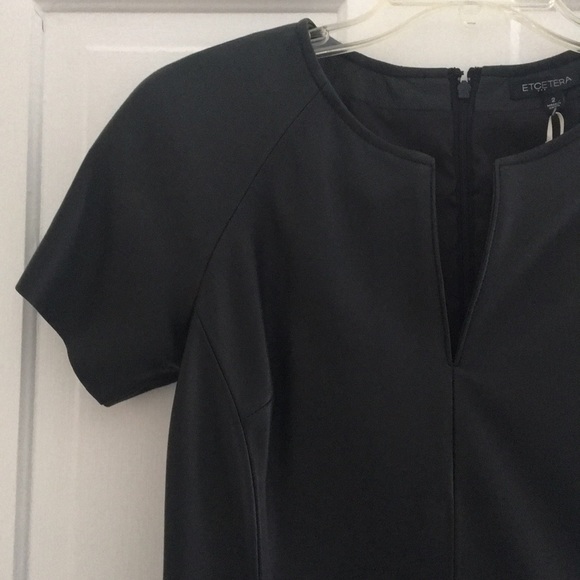 ETCETERA • Stunning Black Leather CARLISLE Dress - Picture 9 of 16